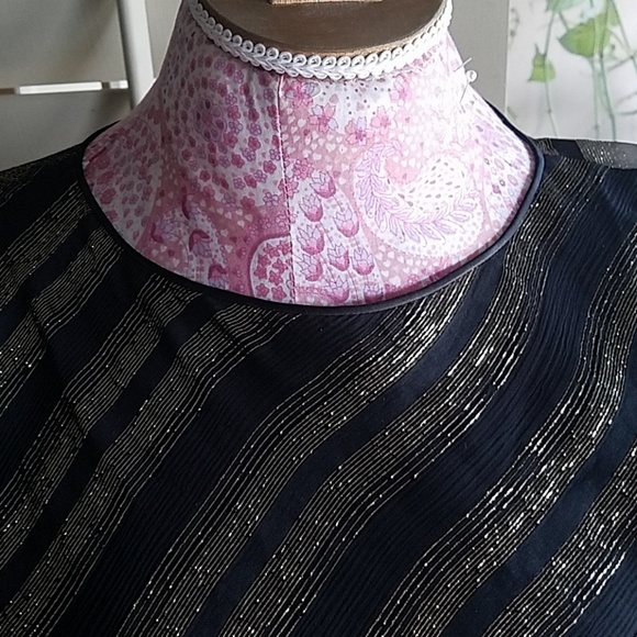 vintage 70's designer JULIO Silk Top Blouse formal - Picture 8 of 8